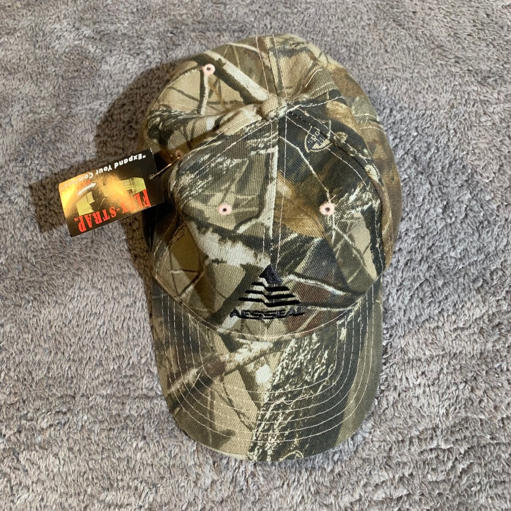 AESSEAL Camo‎ Baseball Hat Mens Flex-Strap Adjustable Camouflage Cap NWT